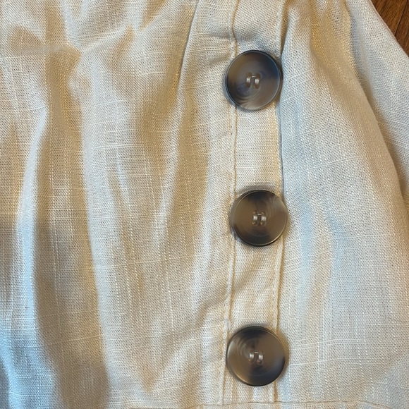 White Button-Detail Dress - Picture 2 of 3